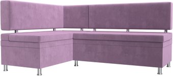 Лига диванов Стайл левый 114523L (микровельвет сиреневый)