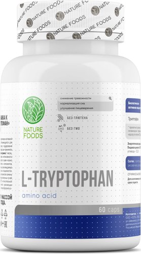 L-триптофан Nature Foods L-Tryptophan (60 капсул)