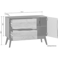 Комод Woodcraft Хайдер-1 (дуб тортуга)