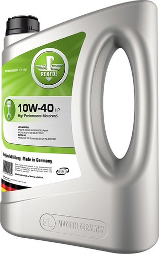 Моторное масло Rektol 10W-40 HP 5л