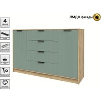 Тумба Интерлиния Концепт Лайн КТ-Т160 (дуб золотой/мята)