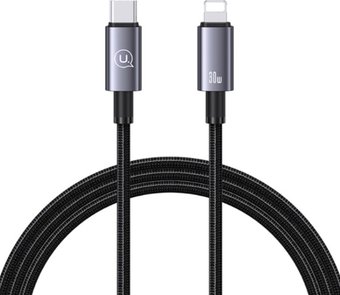 Кабель Usams US-SJ662 USB Type-C - Lightning (1.2 м, черный)