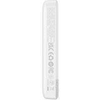 Внешний аккумулятор Baseus Magnetic Mini Air Wireless Fast Charge Power Bank 20W 10000mAh (белый) + брендированный брелок Baseus
