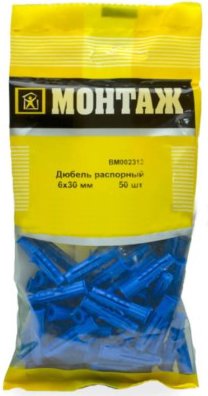 

Дюбель распорный Монтаж BM002313 (50 шт)