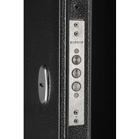 Металлическая дверь Guard Термо MG75 87х205 левая (черное серебро/серый)
