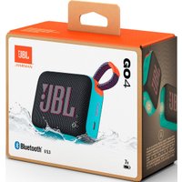 Беспроводная колонка JBL Go 4 (черный/оранжевый)