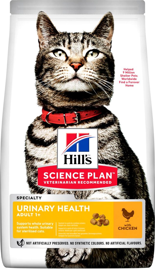

Сухой корм для кошек Hill's Science Plan Feline Adult Urinary Sterilised Chicken для взрослых кошек, склонных к мочекаменной болезни, с курицей 7 кг