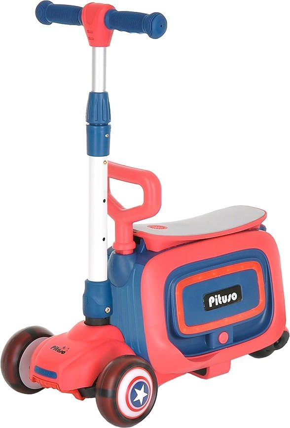 

Трехколесный самокат Pituso HD-8814B (красный)