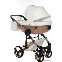 Универсальная коляска Junama Glow V2 (2 в 1, белый/матовая медь)