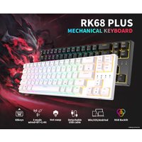 Клавиатура Royal Kludge RK68 Plus RGB (белый, RK Red)