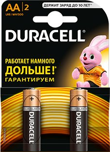 

Батарейка DURACELL AA 2 шт.