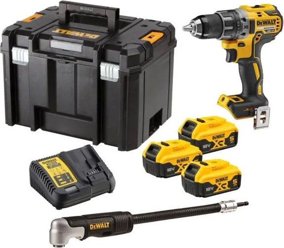 

Дрель-шуруповерт DeWalt DCD791P3A (с 3-мя АКБ 5 Ач, кейс)