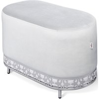 Пуфик Sheffilton SHT-B21-1 (серое облако/хром лак)