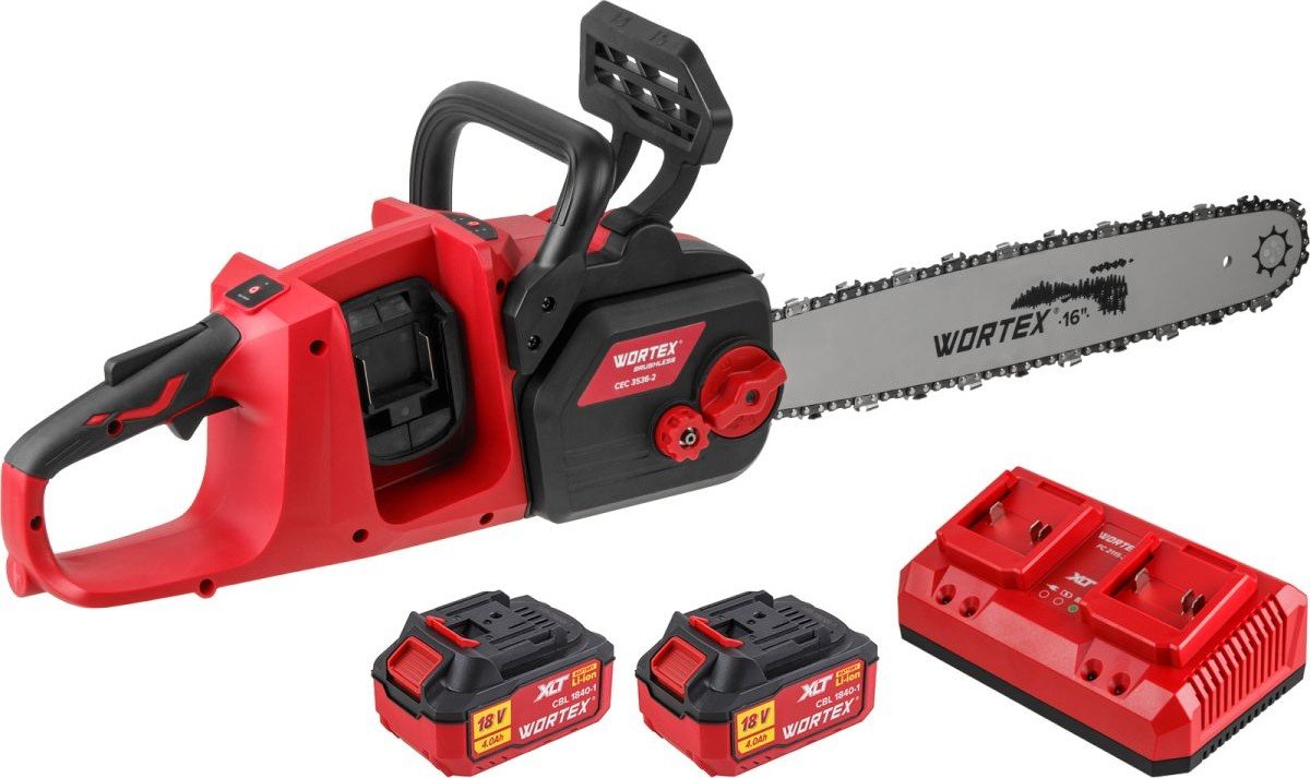 

Аккумуляторная пила Wortex CEC 3536-2 ALL1 XLT Set 2333076 (с 2-мя АКБ)