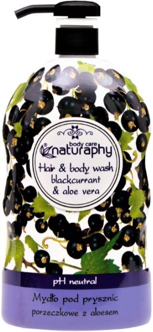 

Naturaphy Гель для душа Черная смородина и Алоэ Вера с дозатором 1 л