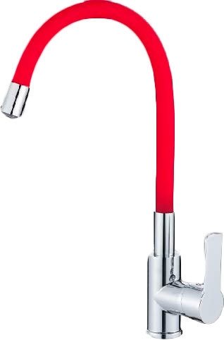 

Смеситель Haiba HB70112-6 (хром/красный)