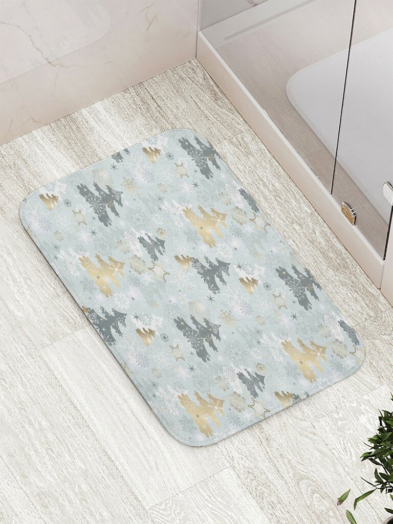 

Коврик для ванной JoyArty Праздничные ели bath_20281