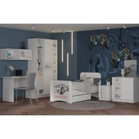 Стол Премиум Смарти (белый/машинки)