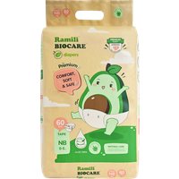 Подгузники Ramili Biocare Newborn NBD60 (NB, 60 шт)