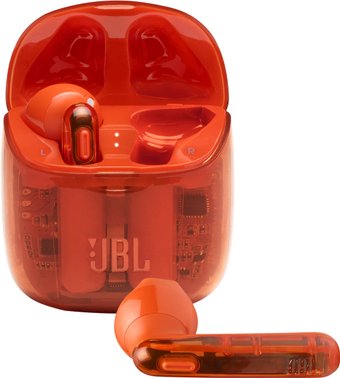 JBL Tune 225 TWS Ghost Edition (оранжевый)