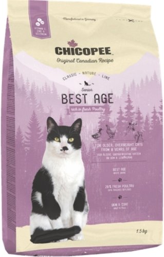 Сухой корм для кошек Chicopee CNL Senior Best Age 1.5 кг