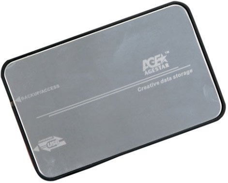 

Бокс для накопителей 2.5" AgeStar 3UB2A8-6G Silver