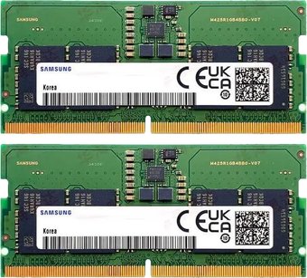 Оперативная память Samsung 2x8ГБ DDR5 SODIMM 5600 МГц M425R1GB4PB0-CWMOL