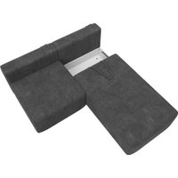 Угловой диван Лига диванов Лига-060 НПБ угол универсальный 129508 (велюр Brut 16 темно-серый)