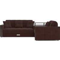 Угловой диван Мебель-АРС Прага НПБ (велюр шоколад HB-178/16)