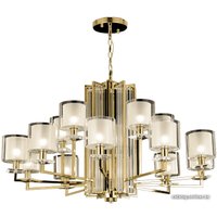 Подвесная люстра Crystal Lux Nicolas SP-PL10+5 (золото/белый)