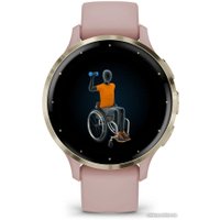 Умные часы Garmin Venu 3S (розовый, с силиконовым ремешком)