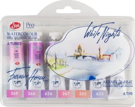 

Акварельные краски Невская палитра Белые ночи розовые цветы 191392109 (6 цв, 10 мл)