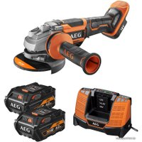 Угловая шлифмашина AEG Powertools BEWS 18-125BLPX-602C 4935464422 (с 2-мя АКБ, кейс)