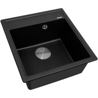 Кухонная мойка ZorG Rock 46 Premium black metallic