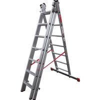 Лестница-стремянка Новая высота NV 323 трёхсекционная профессиональная 3x7 ступеней