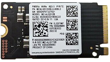 

SSD Samsung PM991A 512GB MZALQ512HBLU-00BL2