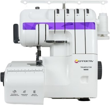 

Оверлок Effektiv Triumphator 1800Х (фиолетовый)