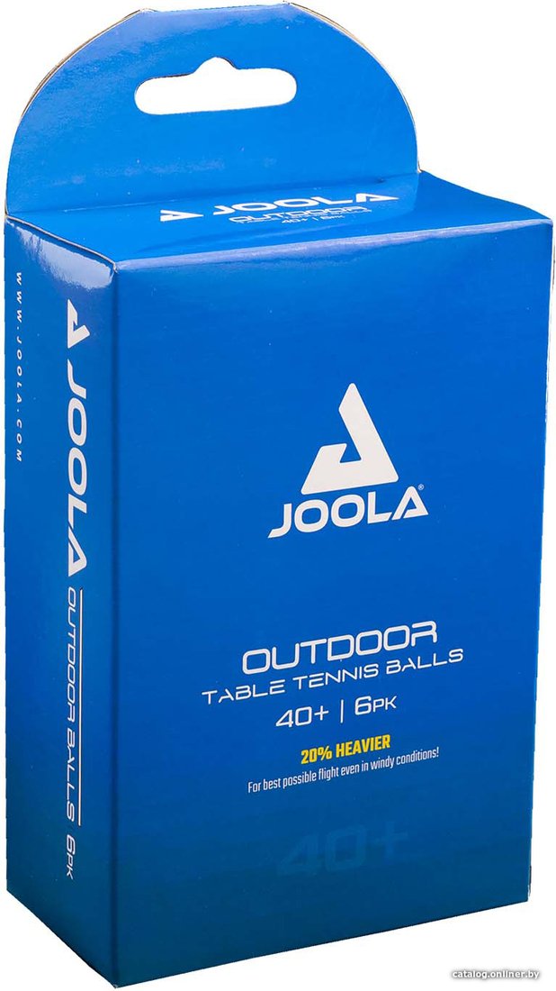 Мяч для настольного тенниса Joola Outdoor Ball 40+ (белый, без звезд, 6 шт)