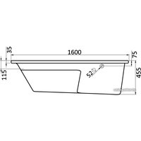 Ванна Santek Майорка XL 160x95 R (с каркасом и экраном)