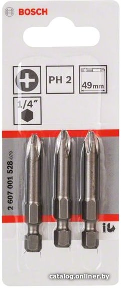Набор бит Bosch 2607001528 (3 предмета)