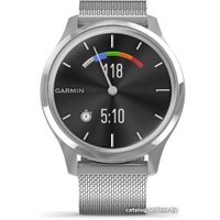 Гибридные умные часы Garmin Vivomove Luxe (серебристый)