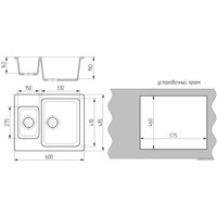 Кухонная мойка Gran-Stone GS-21 (307 терракот)