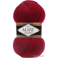 Пряжа для вязания Alize Lanagold 390 (240 м, вишневый)