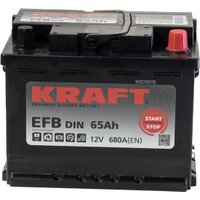 Автомобильный аккумулятор KRAFT EFB R+ (65 А·ч) в Бресте