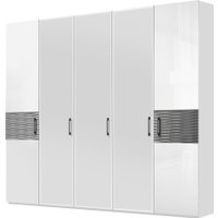 Шкаф распашной ФорестДекоГрупп Вена 5-х створчатый (белый/серый)