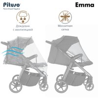 Детская коляска Pituso Emma ET6 (темно-синий)