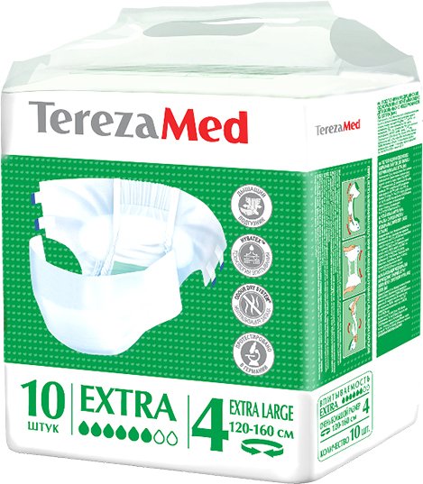 

Подгузники для взрослых Tereza Med Extra XL (10 шт)