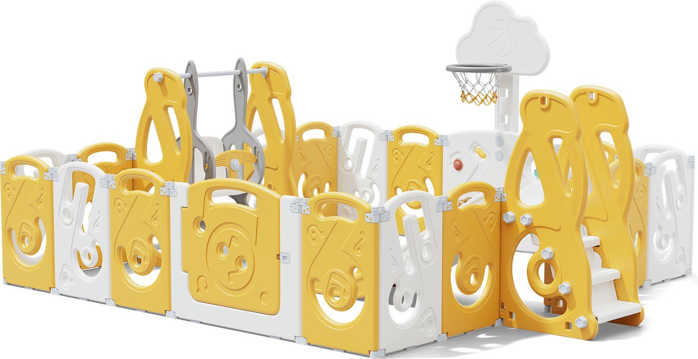 

Игровой манеж UNIX kids SUPREME Music 200x240 Yellow с качелями