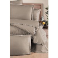 Евро комплект постельного белья DO&CO Delux Premium Lucca 11987 (коричневый)