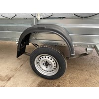 Одноосный прицеп AvtoS A28Р1B (2800x1500x300, R16, ресс. AL-KO, тент 1200мм Аэро)